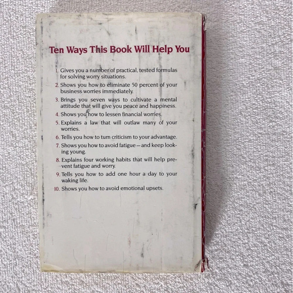 Vintage Dale Carnegie How To Stop Worrying And Start Living  Hard Cover Book - Picture 2 of 13